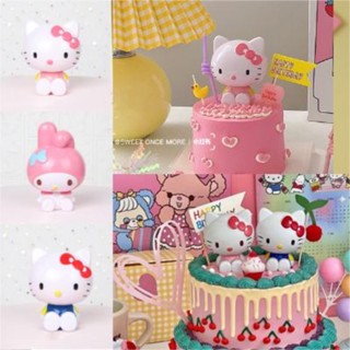 ตุ๊กตาการ์ตูน Hello Kitty Meredith น่ารัก สําหรับตกแต่งเค้กวันเกิด