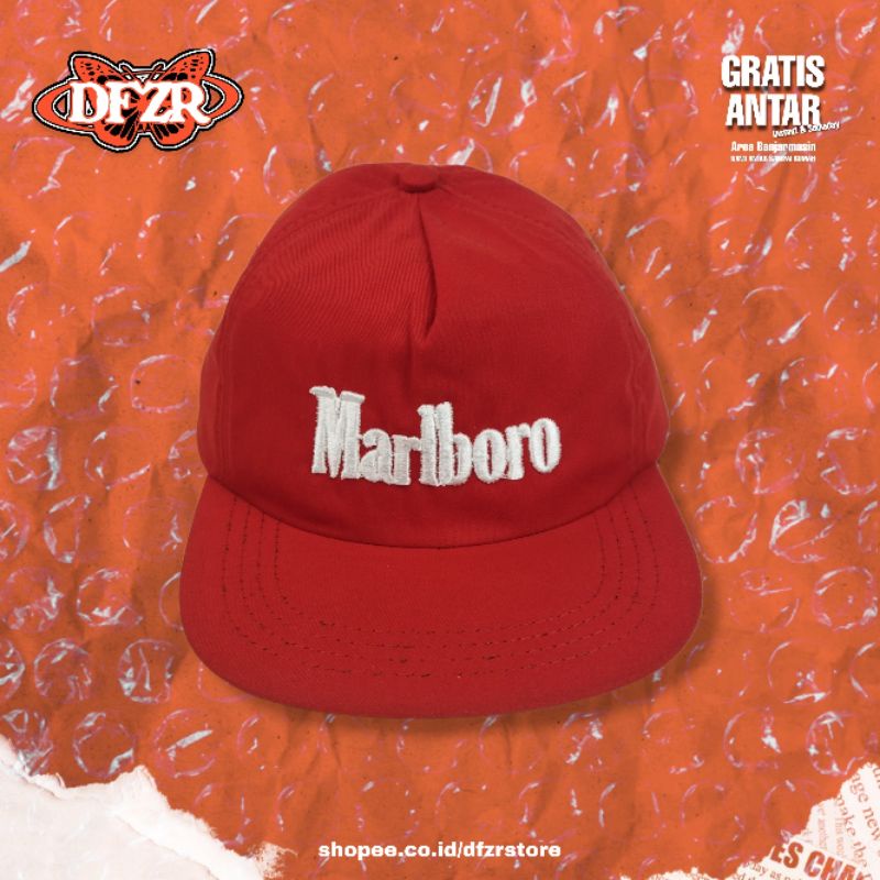 หมวกเบสบอล SIX PANEL VINTAGE MAR/LBRO PE/PSI TWILL MATERIAL