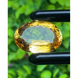 พลอย ซิทริน Citrine 21.95 กะรัต (Cts.) พลอยแท้ อัญมณีมงคลประจําวันเกิด เครื่องประดับพลอย