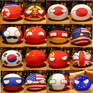 จี้ตุ๊กตาของเล่น Country Ball USSR USA FRANCE RUSSIA UK JAPAN GERMANY ITALY ขนาด 10 ซม. เหมาะกับของขวัญ สไตล์เกาหลี สําหรับเด็ก