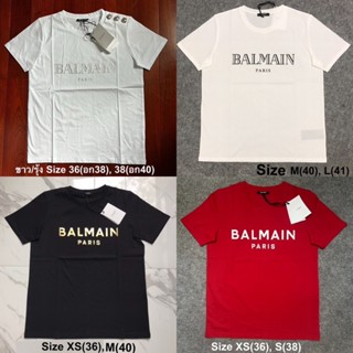 Balmain t-shirt เสื้อยืดของแท้นำเข้ายุโรป