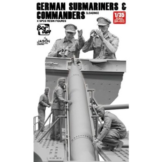 โมเดลฟิกเกอร์ทหารเรือดำน้ำ Border Model 1/35 BR-003 GERMAN SUBMARINES &amp; COMMANDERS (LOADING) (5 PCS.)