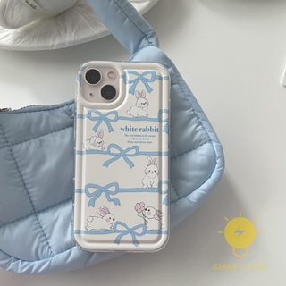 For เคสไอโฟน 14 Pro Max [Rabbit Airbag Bowknot] เคส Phone Case For iPhone 14 Pro Max Plus 13 12 Mini 11 X XS Max XR SE 8 7 For เคสไอโฟน11 Ins Korean Style Retro Classic Couple Shockproof Protective TPU Cover Shell