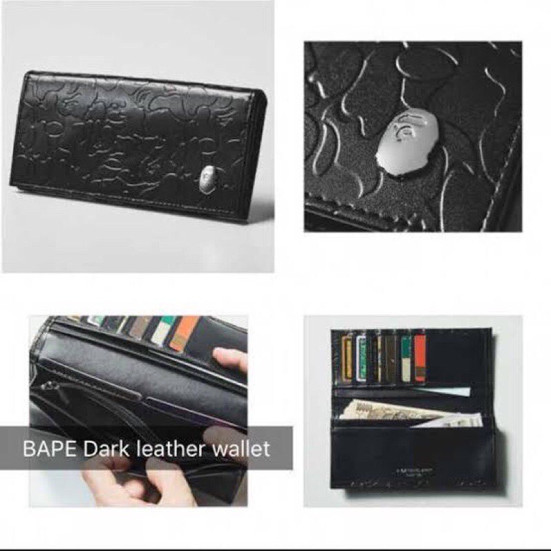 กระเป๋าสตางค์ใบยาว ชายหญิง Bape Wallet A bathing ape (ฺBape)