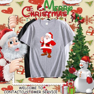 เสื้อผ้าคริสต์มาส  เสื้อครอปสายฝอ เสื้อ Christmas เสื้อวันคริสต์มาส เสื้อ merry christmas ระบายอากาศได้ 471