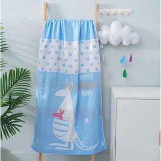 ผ้าเช็ดตัว สาลู cotton 100% ทอ3ชั้นขนาด70*140cm