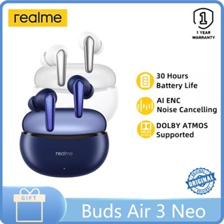 Realme Buds Air 3 Neo TWS หูฟังไร้สาย บลูทูธ 5.2 อินเอียร์ เสียงเบสชัด การโทรที่ชัดเจน