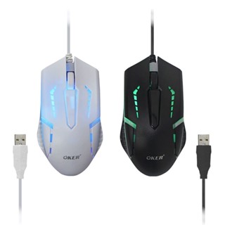 Mouse OKER รุ่น Rx7 Kamen ไฟ Led 7 สี