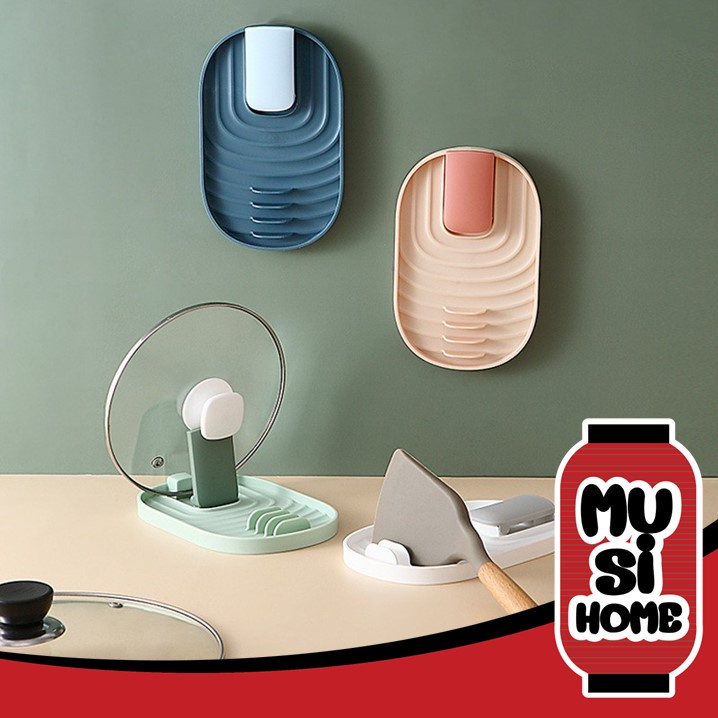 MUSI.HOME【ราคาถูก】ที่วางทัพพี ที่วางฝาหม้อ วางตะหลิว วางช้อน ตะเกียบ กระบวย ทนความร้อน ที่วางพักช้อน ที่วางฝาหม้อ V43