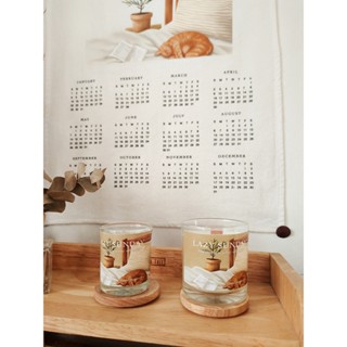 ชุดของขวัญสุดมินิมอล/ Gift Set เทีนยหอม120 g.+ ปฎิทินผ้า 📅  พร้อมกาวติดผนัง Set/ Lazy Sunday  / พร้อมส่ง  📦