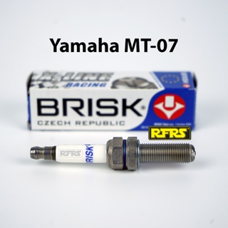 หัวเทียน BRISK X-Line 4 เขี้ยว แกนเงิน Yamaha MT-07 Spark Plug (9X01ROC) รองรับทุกน้ำมัน Made in EU