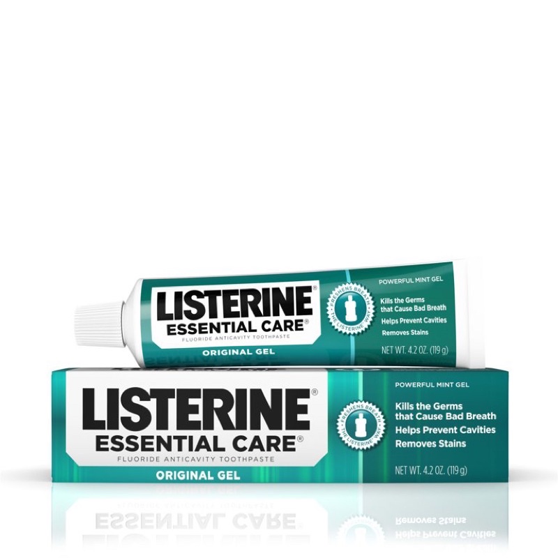 พร้อมส่ง🛒Exp 05/2025 🌬️ยาสีฟัน Listerine essential care original gel 119g.