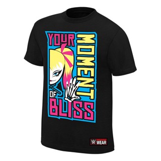 [COD] {พร้อมส่ง เสื้อยืดแขนสั้น พิมพ์ลาย Alexa Bliss Your Moment Of Bliss Valentines สีดํา พลัสไซซ์ ของขวัญวันเกิด