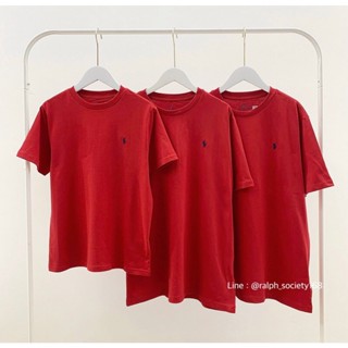 Ralph Lauren Cotton Jersey Crewneck Tee(Boy size) สีแดง