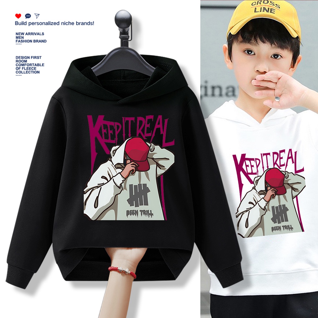 E408 เสื้อกันหนาวเด็ก เสื้อแขนยาว สำหรับเด็กหญิงและชาย งานพิมพ์ลายลายการ์ตูนน่ารัก