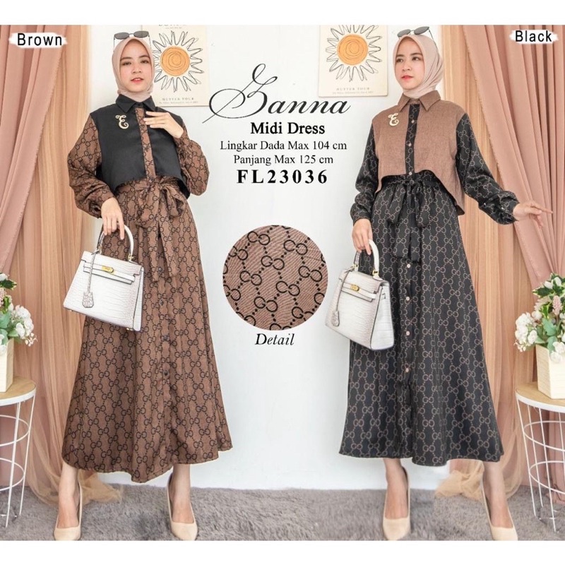 ชุดเดรสมิดิ Zana****