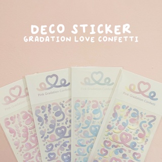 สติกเกอร์ Deco - Love Confetti สําหรับตกแต่ง