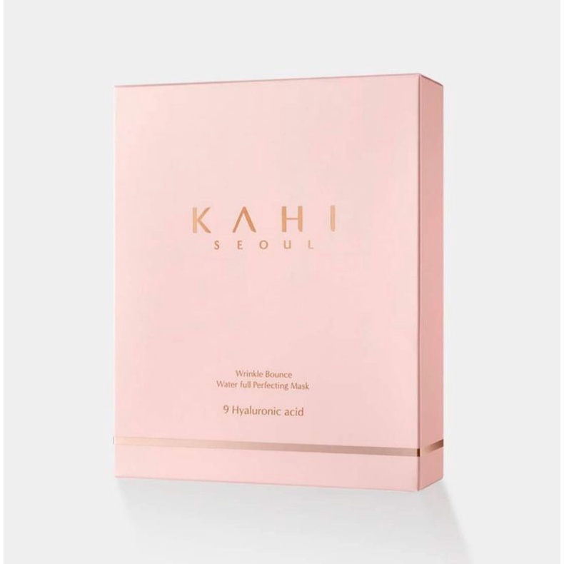 KAHI Wrikle Bounce Water Full Perfecting Mask Sheet  1 กล่อง มี 6 แผ่น .