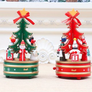 🎄sewsweetnoon🎅กล่องดนตรี กล่องเพลงคริสต์มาส มีตุ๊กตาห้อยเล็กๆน่ารักๆ