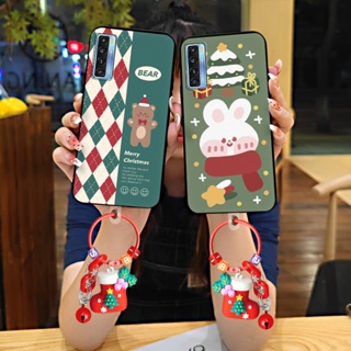 Milu deer Cartoon Phone Case For TCL 20S/20 5G/20L/20L+ Anti-dust foothold TPU Back Cover Silicone Hanging ring Dirt-resistant