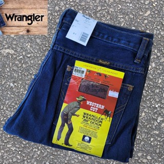 Wrangler ยีนส์ทรงกระบอกผ้าฟอก สี Jeans สินค้าล้างสต๊อก