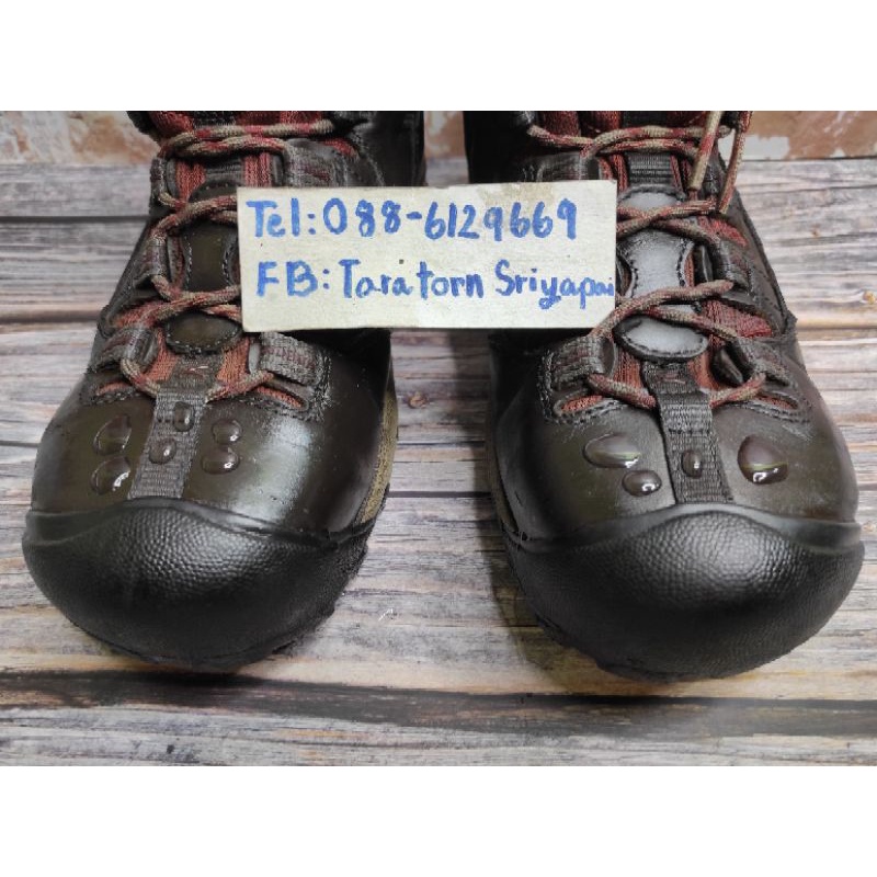 รองเท้าเซฟตี้ มือสอง ยี่ห้อ Keen รุ่น Utility 1007014M Detroit เบอร์ 37.5 พื้นยาว 24 เซน หุ้มข้อ หัวเหล็ก Waterproof สวย