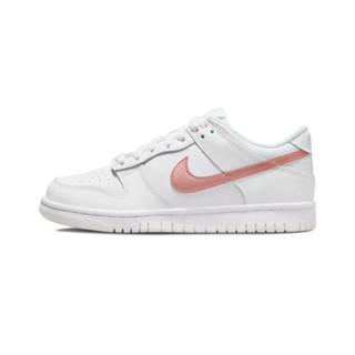 รองเท้าผ้าใบ Nike Dunk Low White Pink ของแท้ 100%