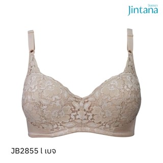 Jintana เสื้อชั้นใน (เสริมโครง)รุ่น Basic Bra รหัส JB2855 สีเบจ