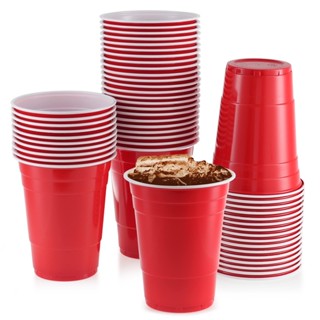 *เกรดดีUSA Red cup &amp; Blue cup แก้วปาร์ตี้ แก้วแดง