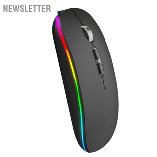 Newsletter เมาส์เกมมิ่งไร้สาย 2.4G Rgb Dpi แบบชาร์จไฟได้ สําหรับสํานักงาน