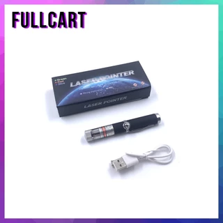 Laser Pointer เลเซอร์พอยเตอร์แรงสูงสีเขียว ขนาดพกพา ยิงไกล มีหัวแสงแบบกระจาย เลเซอร์จิ๋ว สายด้วยสาย USB by Fullcart