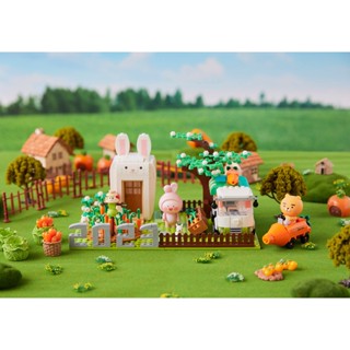 🎀【พร้อมส่ง】 KAKAO FRIENDS Carrot farm brick figure Ryan&amp; Apeach Rabbit