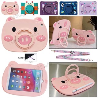 For iPad Mini 1 2 3 4 5 6 Air 2 3 4 5 9.7 2017/2018 Pro10.5 10.9 11 7th/8th/9th 10.2 2019/2020/2021 Kids Cartoon Case Rotation 360 ​​Degrees Stand Cover