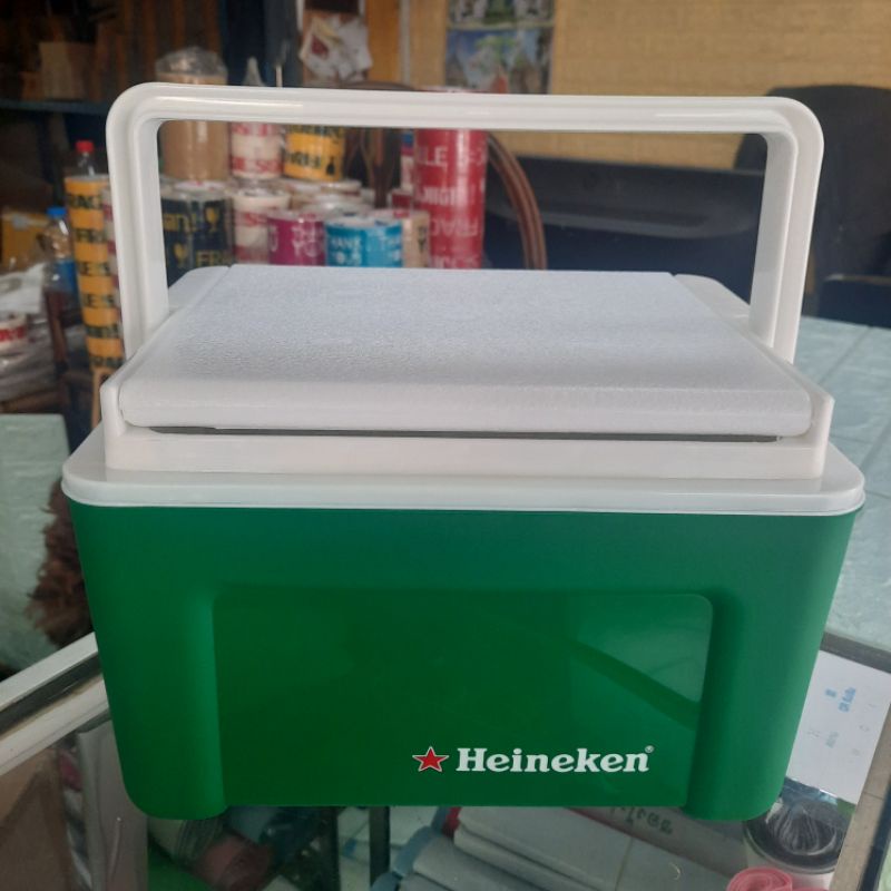 กระติกน้ำไฮเนเก้น ขนาด 1.5 ลิตร Cooler Heineken กระติกน้ำแข็งเก็บความเย็น ถังใส่น้ำแข็ง กระติกน้ำแข็ง