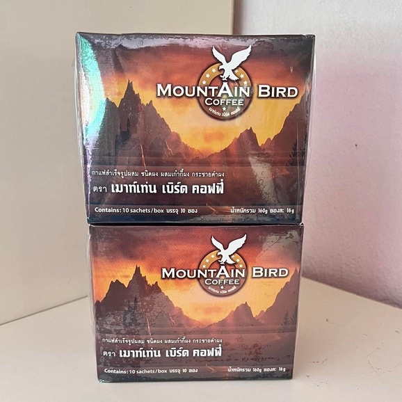 กาแฟผู้ชาย เมาท์เท่นเบิร์ด Mountain Bird อาหารเสริมเพื่อสุขภาพ ( ชุด 2 กล่อง )
