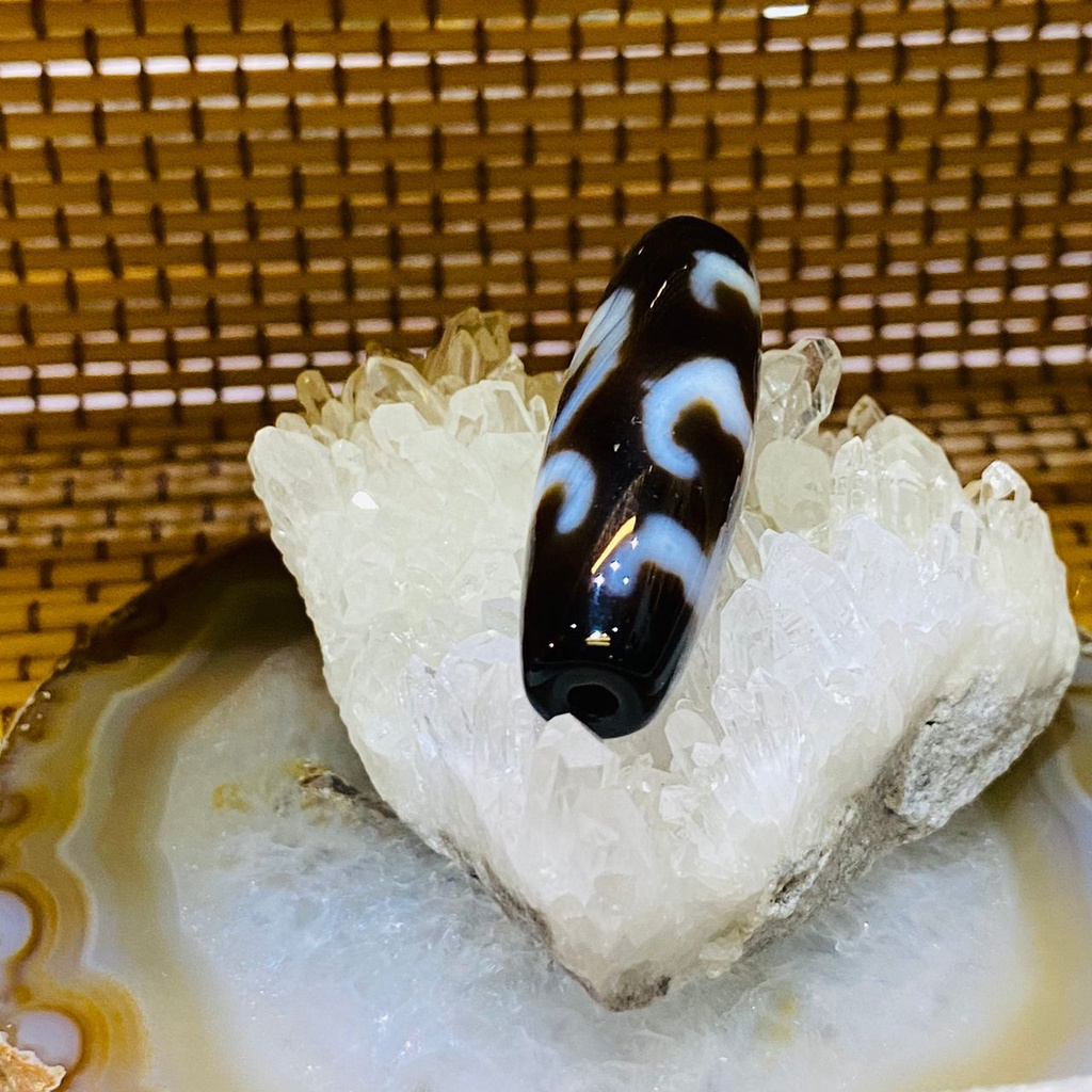 [CRYSTAL CRYSTAL] [Dzi DZI] [คุณภาพสูง] ห้าพร Dzi Five Blessings Dzi