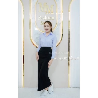 กระโปรงทรงเอยาวไม่ผ่า กระโปรงนักศึกษา ยาว 36-38 นิ้ว ผ้าฮานาโกะใส่สบาย