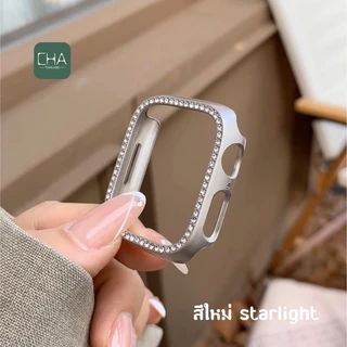 เคส watch + ฟิลม์กระจกในตัว case สําหรับ watch11 10 9 8 7 6 5 4 Se เคสกระจก ขนาด41/40mm 44/45/46มมเคสสําหรับแอปเปิ้ลวอช
