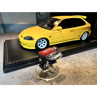 Ignition Model 1:18 [IG2675] Honda CIVIC (EK9) Type R Yellow With Engine