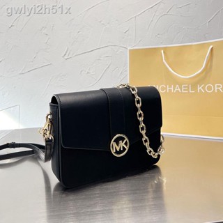 ▽【Real Shot】MK Ladies Small Square Bag Fashion High-end Chain Bag กระเป๋าสะพายอเนกประสงค์ (พร้อมกล่อง)