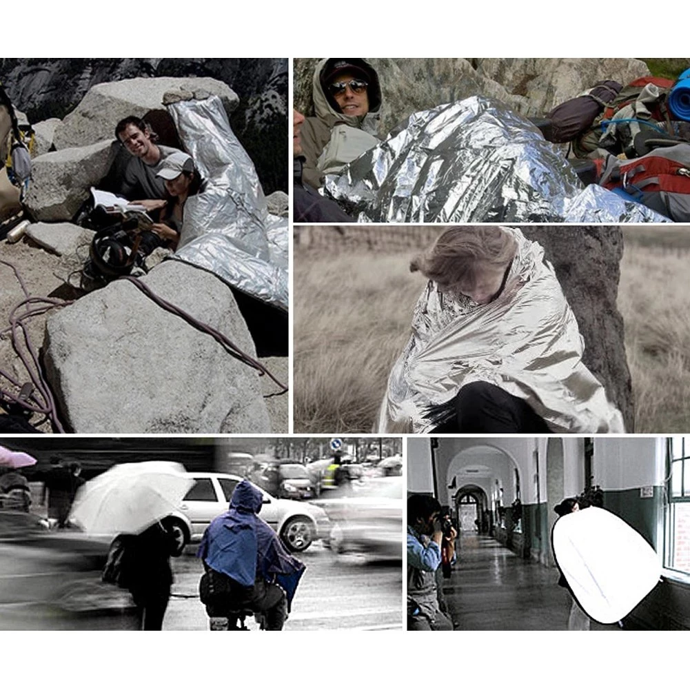 ผ้าห่มฉุกเฉิน Emergency Blanket กันน้ำ สำหรับเดินป่า พกพา thumbnail 7