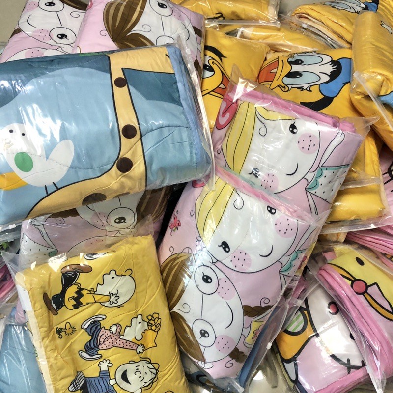 [พิมพ์ลาย 2 ด้าน]ผ้าห่มเด็ก ผ้านวมเด็กลายน่ารัก พกพาสะดวก เนื้อผ้าเบาสบาย ราคา ถูกที่สุด ดีลบีเคเค แกลเลอรีภาพที่ 8