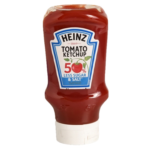 HEINZ TOMATO KETCHUP 50% LESS SUGAR&SALT435G. Heinz 435 g