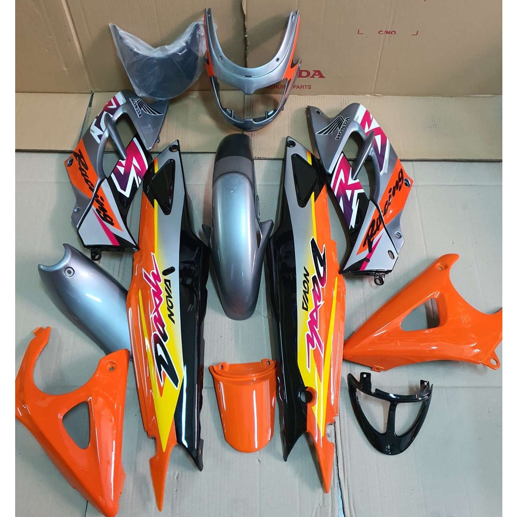 ชุดสี dash new ปี2001 สีเทาส้มดำ (ยกชุด 14ชิ้น) เฟรม แดชตัวใหม่ พร้อมติดลายสติกเกอร์ - รูปที่ 2