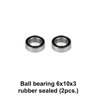 Ball bearing 6x10x3 rubber sealed (2pcs.)