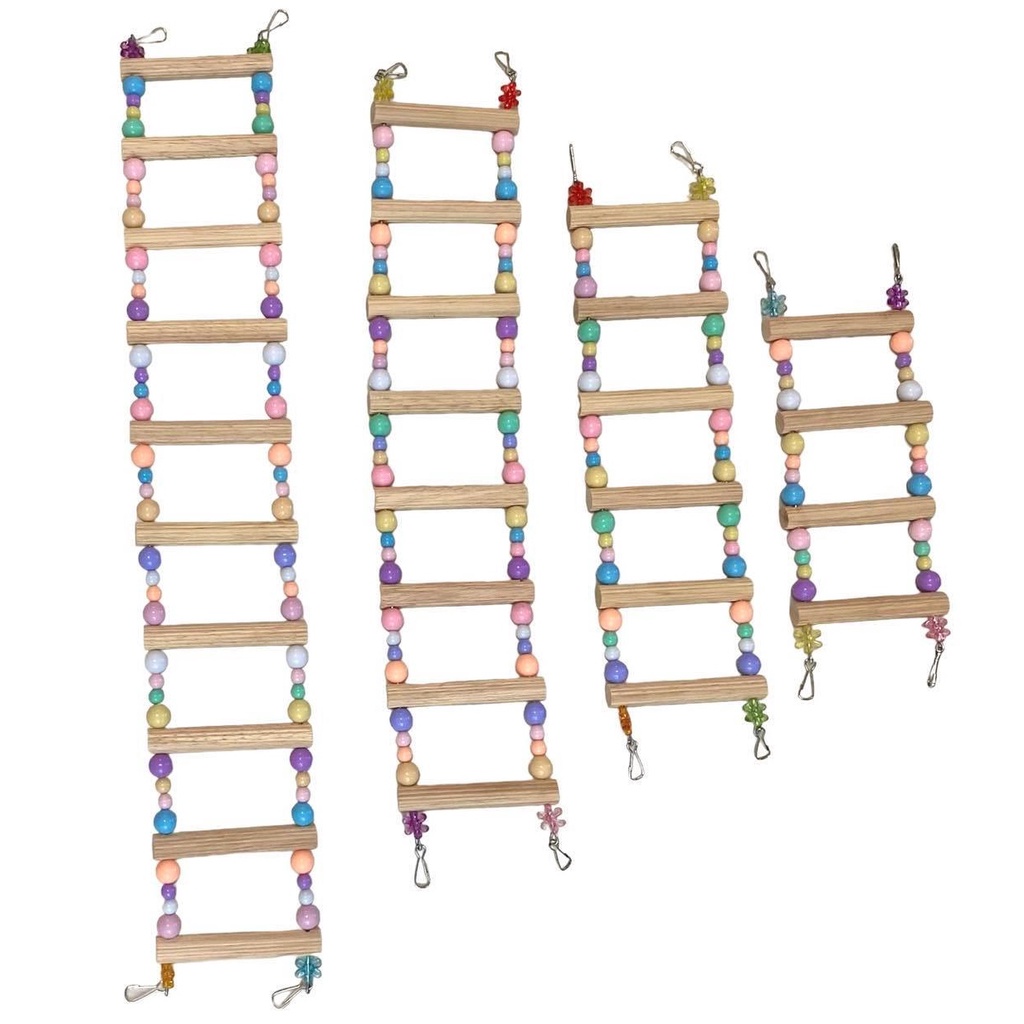 สะพานนก บันไดนก สะพานบันได ของเล่นนก ชูการ์ 4-10ขั้น🦜🦜🦜