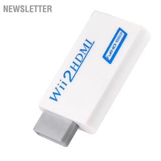 For Wii To HDMI 720P/1080P Upscaling Converter Adapter 3.5mm Audio Video Output