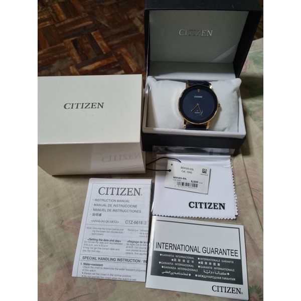 (USED) CITIZEN รุ่น BE9183-03L Leather  Men's Watch