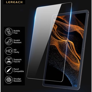 Lereach กระจกนิรภัยกันรอยหน้าจอ สําหรับ Samsung Galaxy TAB S8 Ultra S8 S7 Plus S7 FE S7 Lite S6 Lite