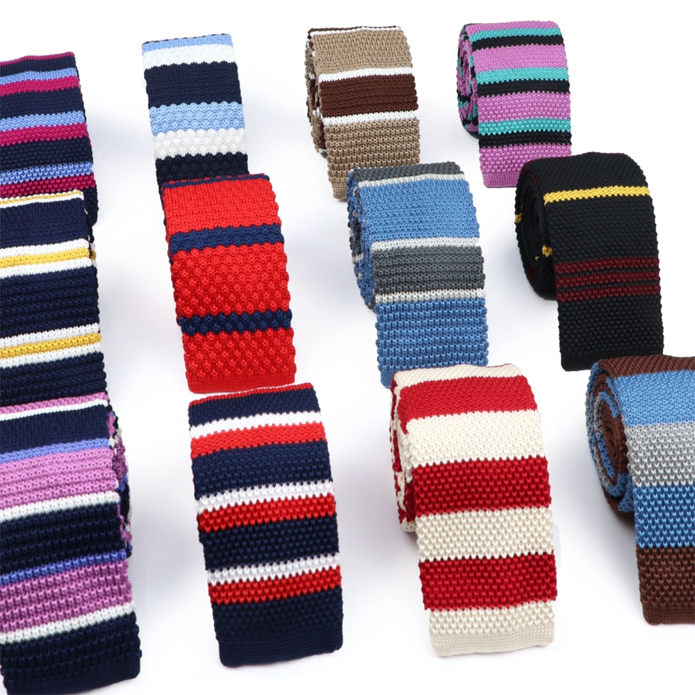 Zonfaz Leisure ถักคอ Tie แฟชั ่ น Skinny Striped Ties สําหรับผู ้ ชายแคบทอถัก Cravat Designer เนคไท
